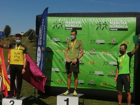 participaci&oacute;n de marchadores navarros en la 3&ordf; Prueba de la Copa de Espa&ntilde;a de Marcha N&oacute;rdica 2021